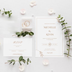 Elegant Wedding Monogram, Premade Wedding Logo Design, Wedding Invitation, Couple Logo, Monogram, Wedding Design, Save The Date Logo image 4