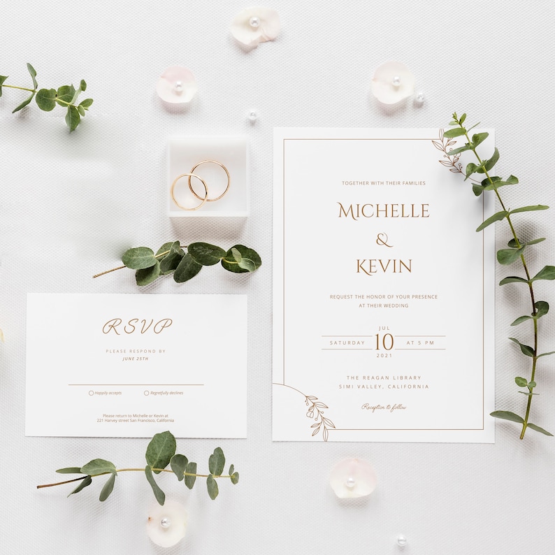 Elegant Wedding Monogram, Premade Wedding Logo Design, Wedding Invitation, Couple Logo, Monogram, Wedding Design, Save The Date Logo image 4
