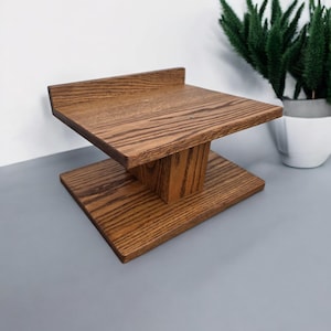 Speaker Stand Custom Made  14"x11"  solid Oak.