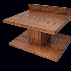Speaker Stand Custom Made   solid oak.