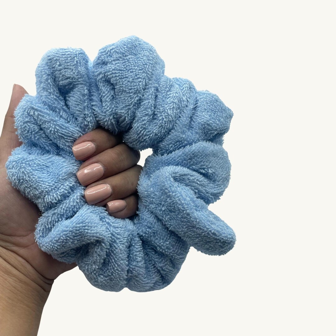 Towel Scrunchies Spa Day XXL Wet Hair Scrunchy Water Etsy
