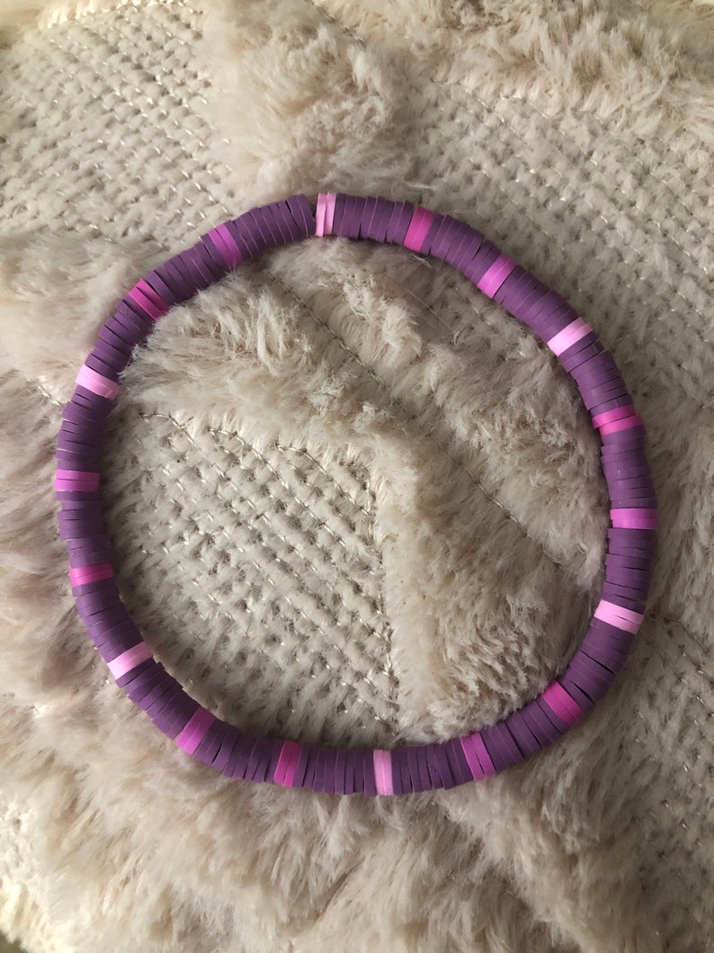 Purple and Pink Anklet