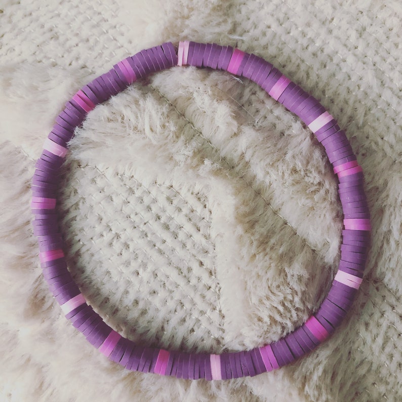 Purple and Pink Anklet
