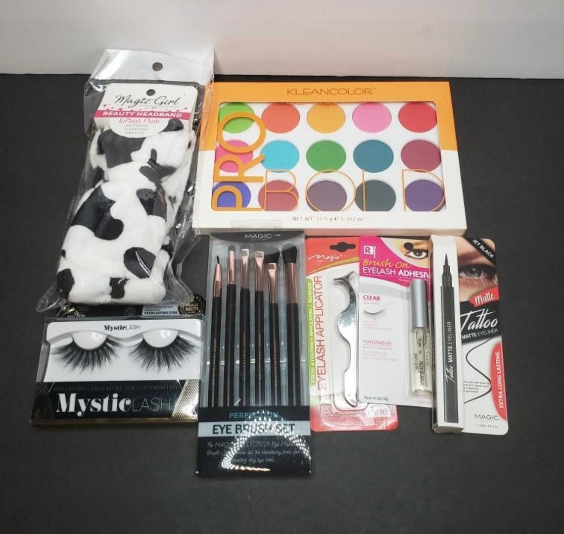 Make up bundle all 7 items Magic makeup pallet with Vivid Etsy
