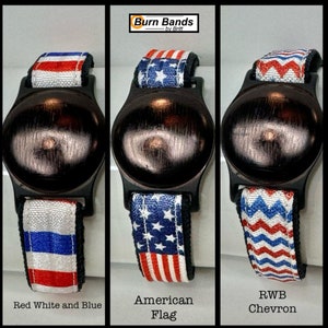 Patriotic Patterns- Replacement Bands for Burn HRM