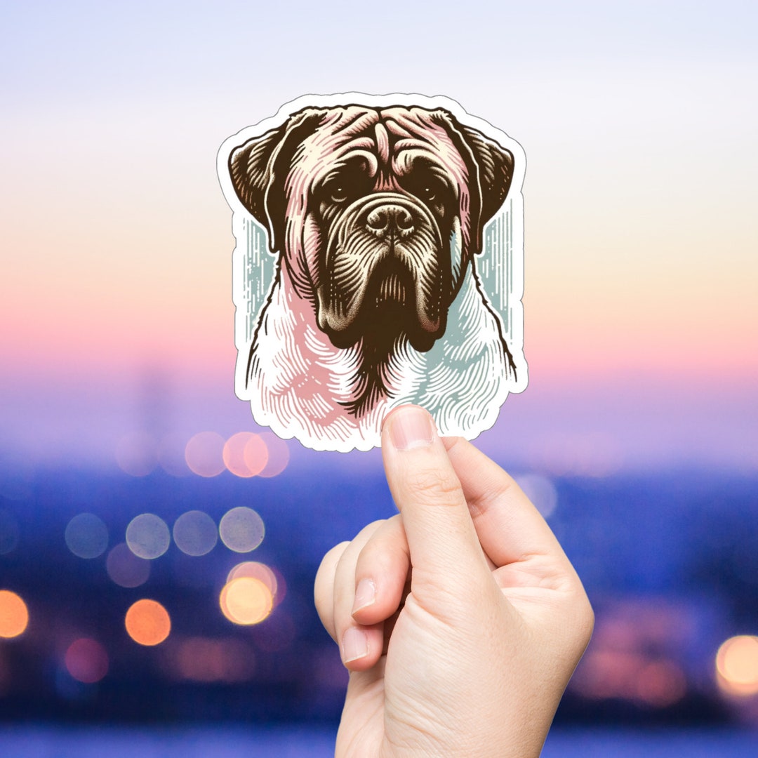 Étiquettes Cadeaux Noël Bullmastiff – TheCardZoo – Pour Paquets, étiquettes De Faveur