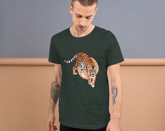 Moon Tiger Unisex t-shirt