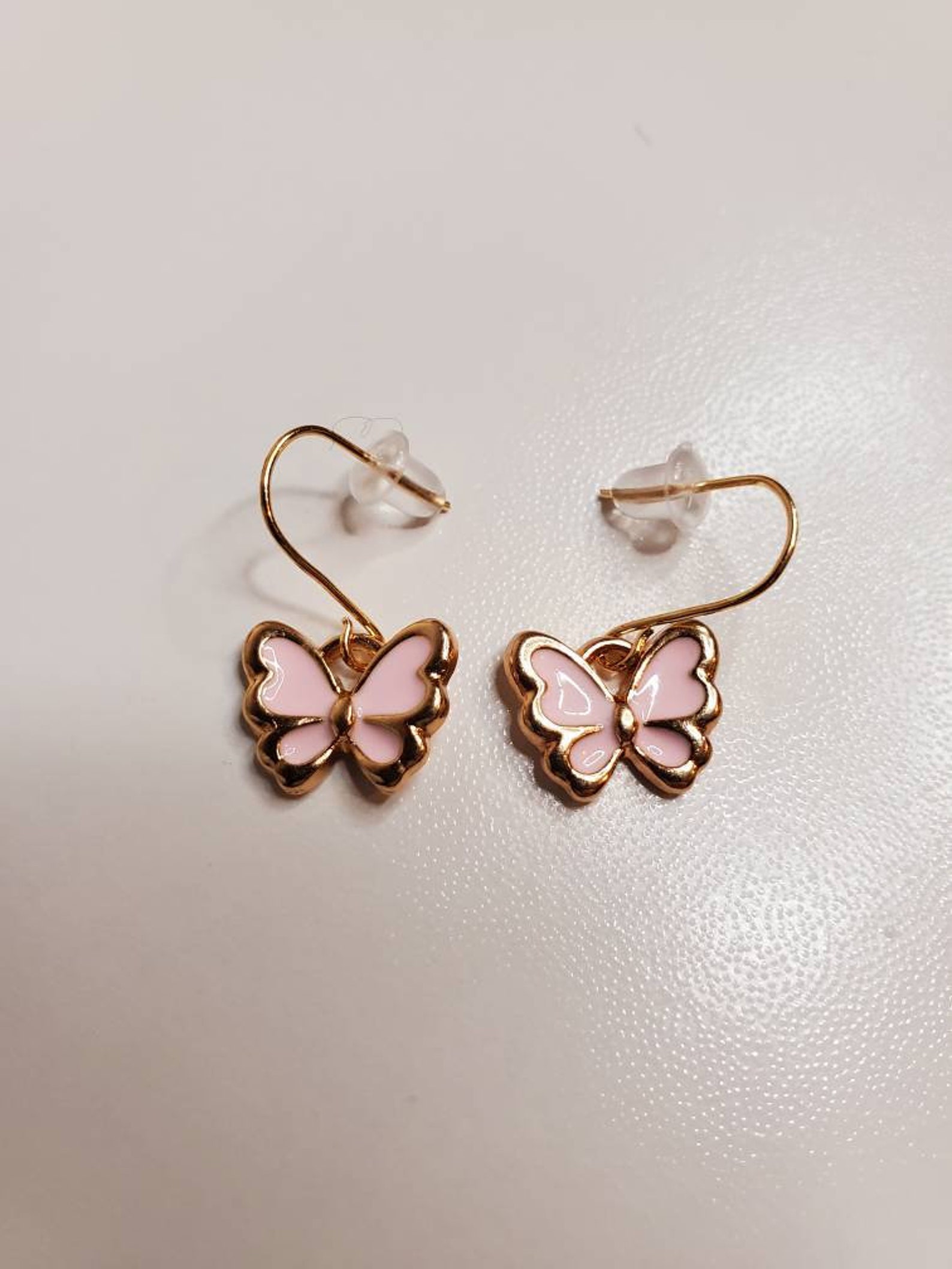 Kids Butterfly Earrings-Pink | Etsy