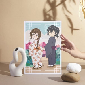 Hori Art Print/ chibi anime Valentines Present
