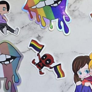 Funny Gay Pride Sticker | LGBTQ+ Vinyl Decal | Cute Gay Sticker | Queer Aesthetic | Water Bottle, Laptop, Notebook | Pride Gift