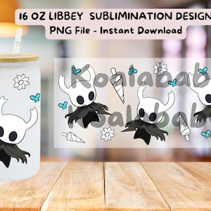 Könnte beinhalten: Ein weißer 473 ml Sublimationsbecher mit einer Schwarzweißillustration eines Ritters mit einer Krone. Der Becher hat einen Strohhalm und einen Bambusdeckel. Das Bild enthält auch einen digitalen Download des Ritterdesigns.