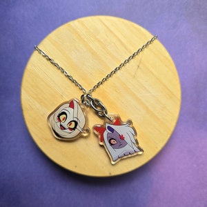 Hazbin Hotel Necklace , Lucifer Necklace , Duckie, Charlie Rubber duck Necklace , Hazbin Hotel Cartoon Merch, Alastor, Charlie Morningstar