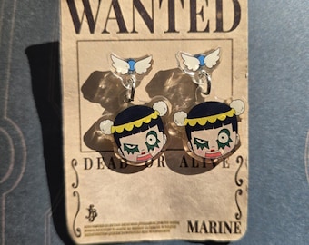 Straw Hat OP earrings Crew