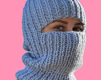Women's Knit Balaclava, Face Mask, Winter Hats , Nit Face