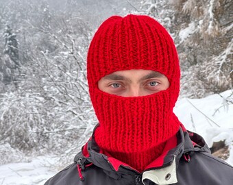 Hand Knit Balaclava グレイッシュベージュΩ