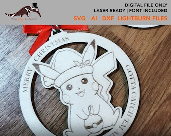 Aime Inspiriert Weihnachtsdekoration Laser bereit Vorlage SVG DXF Laser Cut Dateien