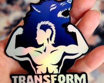 Transform Werewolf - Holographic Vinyl Sticker