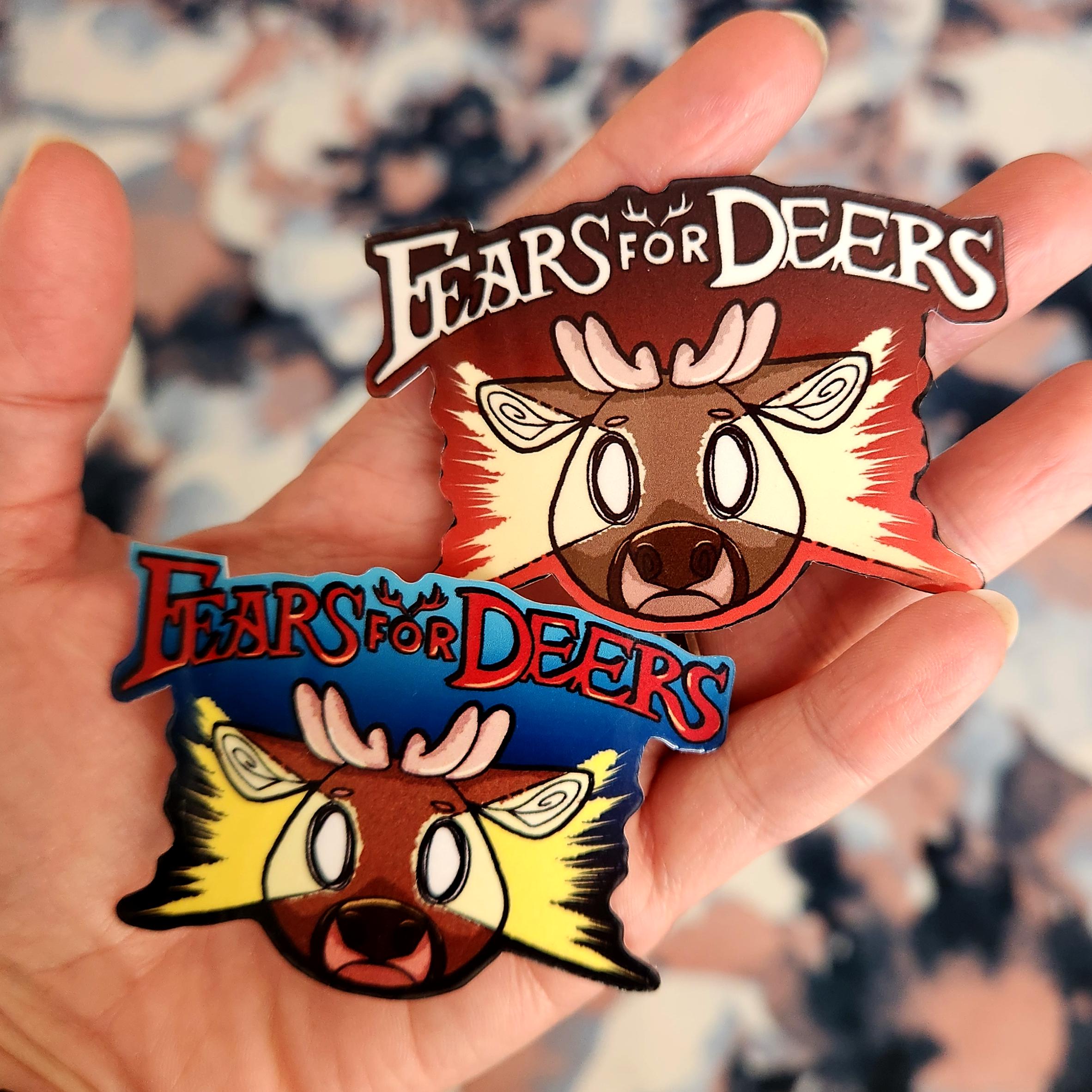 Fears for Deers - Glossy Vinyl Parody Furry Sticker