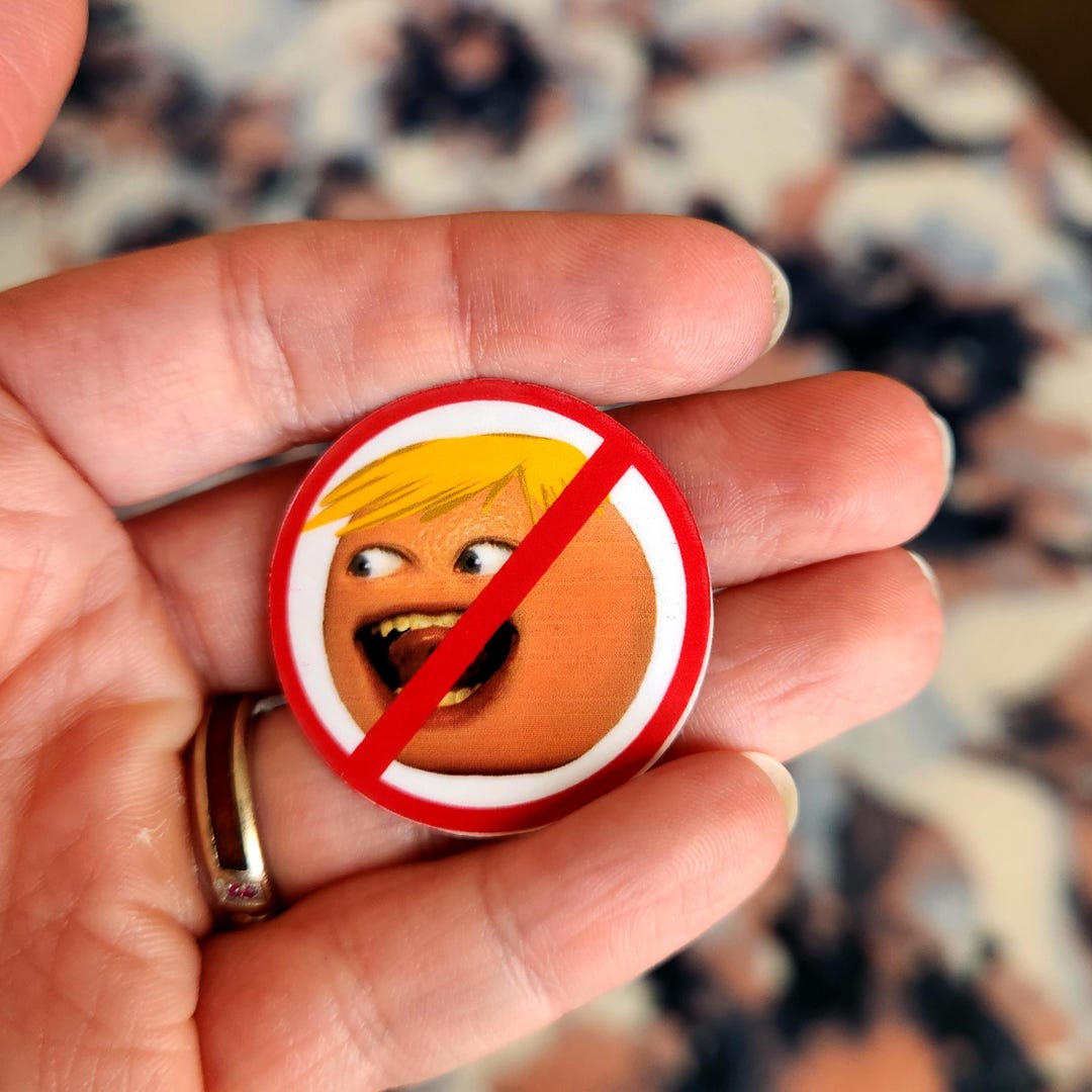 Anti-orange - Glossy Vinyl Protest Sticker - Set of 5 - Etsy