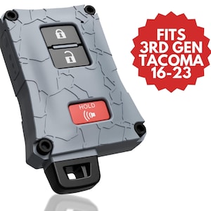 Custodia portachiavi aggiornata per Toyota Tacoma compatibile con Tacoma 2016+, Tundra 20-21, 4Runner 20-21 / Colori personalizzati / Stile fuoristrada robusto