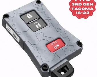 Ulepszone etui na kluczyk do Toyoty Tacoma, kompatybilne z modelami Tacoma 2016+, Tundra 20-21, 4Runner 20-21 | Kolory niestandardowe | Wytrzymały, terenowy styl