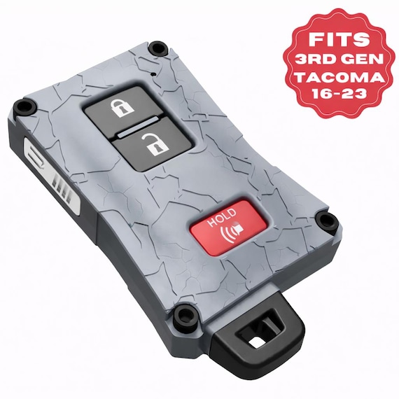 Upgraded Key Fob Case for Toyota Tacoma Compatible with Tacoma 2016+ ,Tundra 20-21, 4Runner 20-21 | Custom Colors | Rugged Off-Road Styled