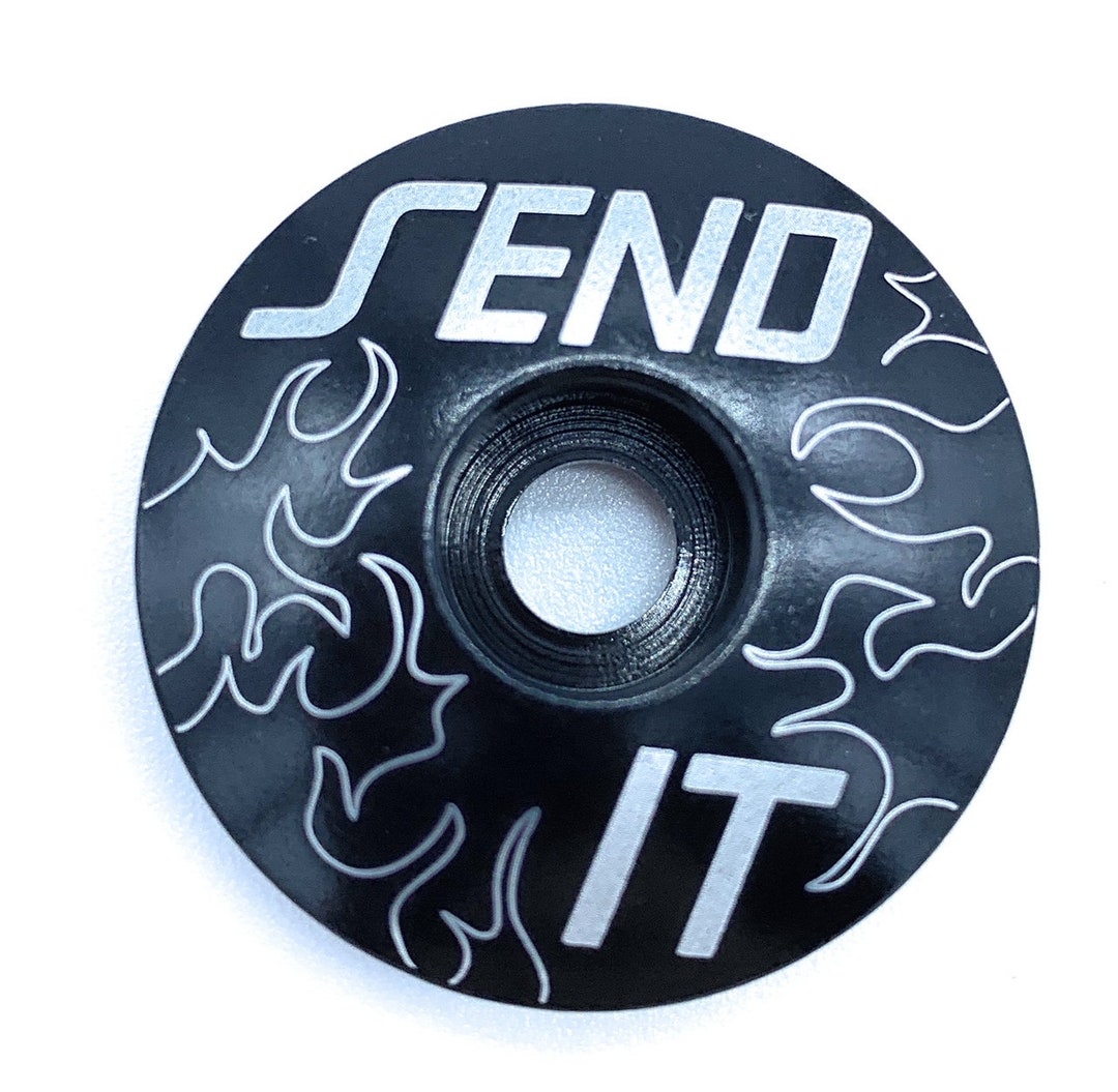 MTB Bike Top Cap send It Stem Cap Headset Cap for Etsy