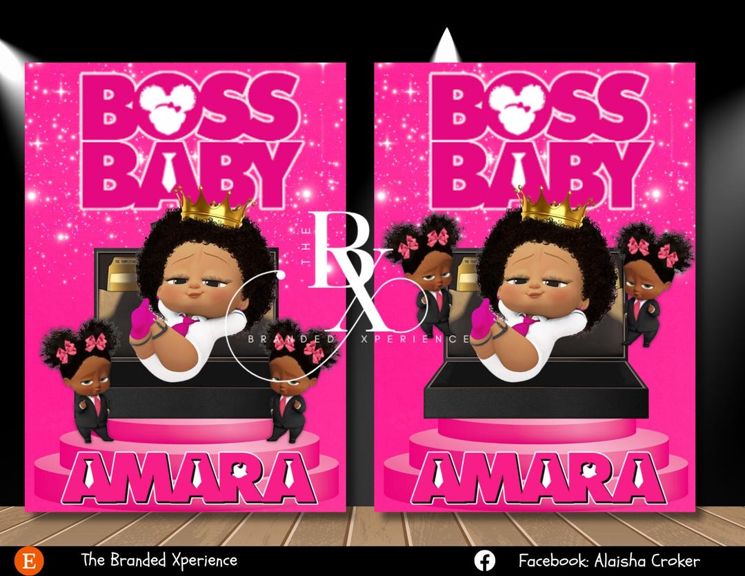 Boss Baby Backdrop Design - Etsy