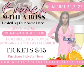 Brunch With A Boss DIY Flyer