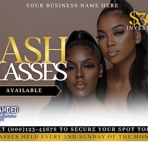 Lash Class Available Canva Edit