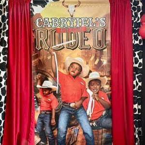 Little Boy Rodeo DIY Backdrop Design - Etsy