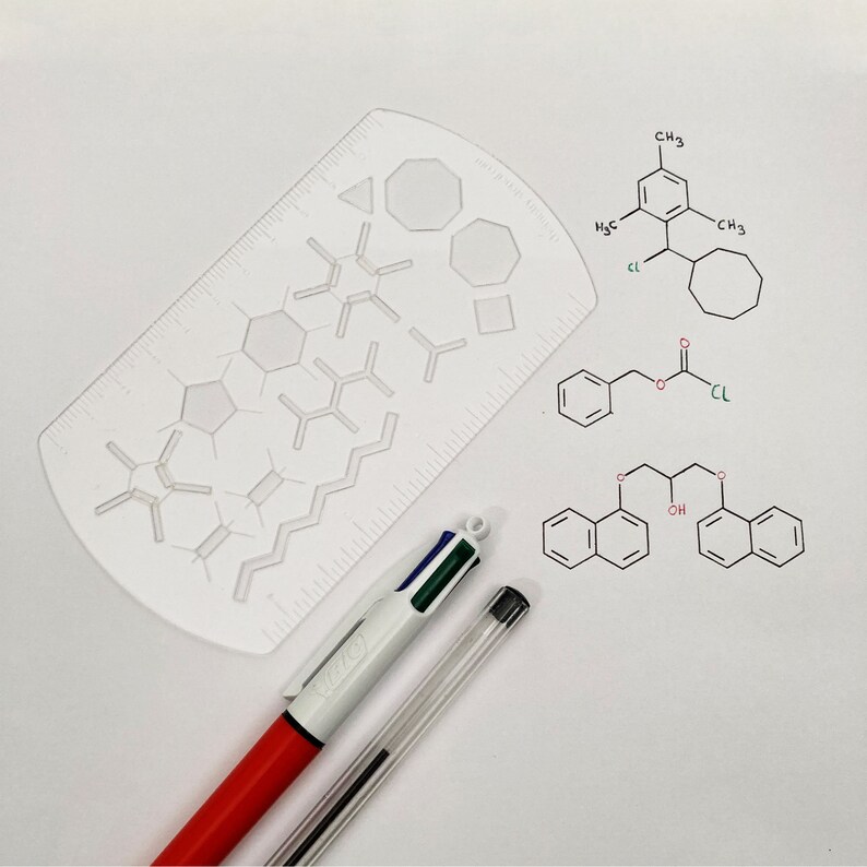 Organic Chemistry Stencil Advanced | Etsy