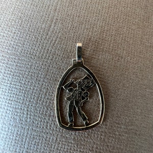 Rare Swiss Folkloric Gold Pendant