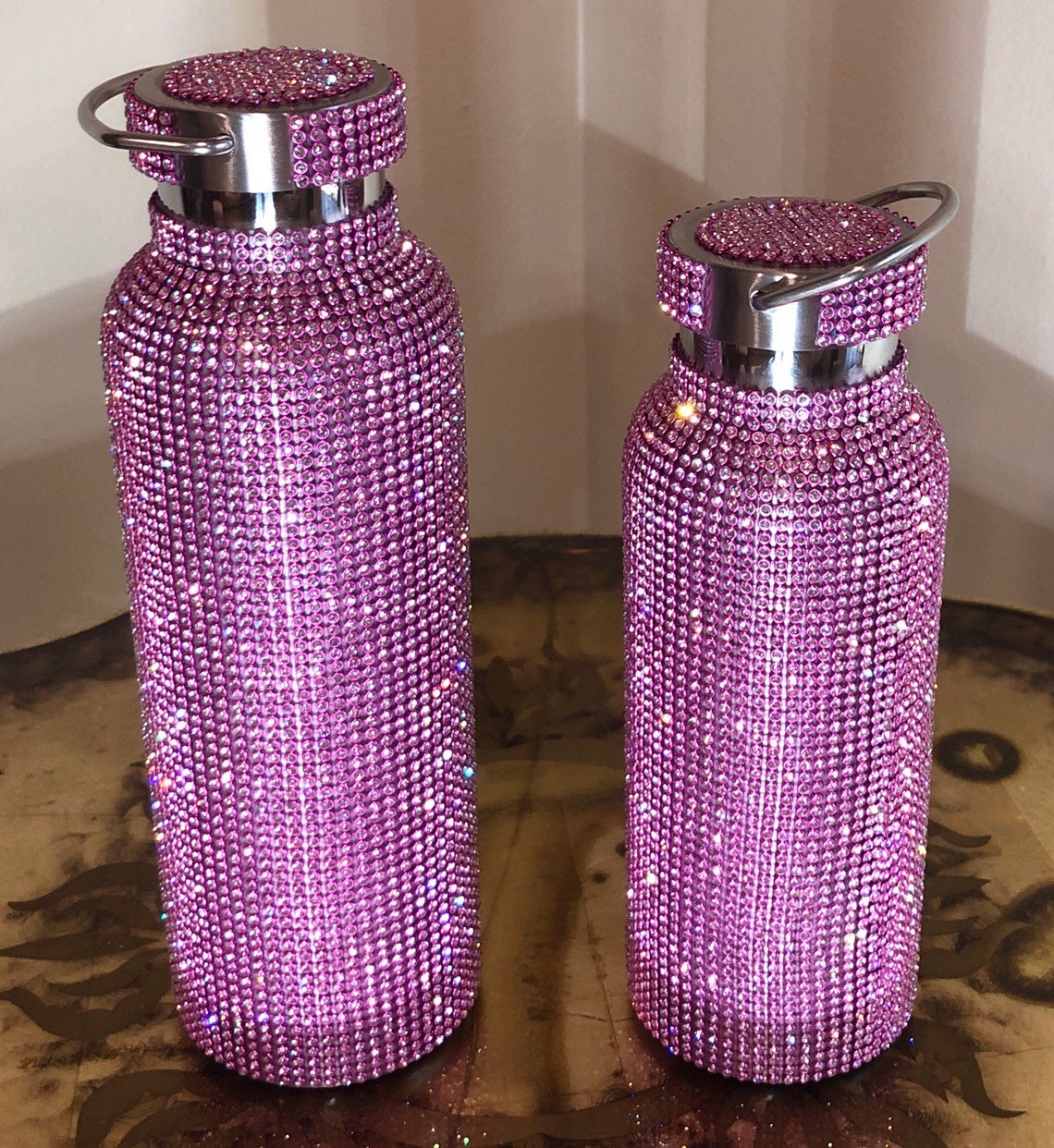 NEW COLORS Bling Rhinestone Covered Water Bottles Etsy