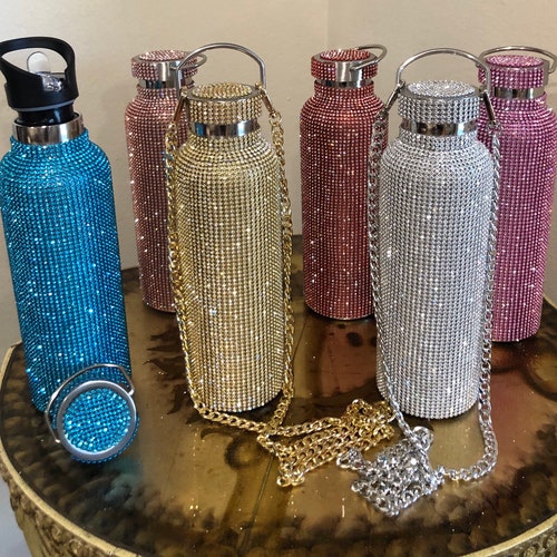 Rainbow Diamond Rhinestone Water Thermal Bottles/flasks // Etsy