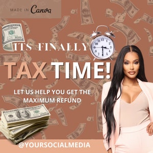 SET of 3 DIY FLYERS, Diy Tax Season Flyer, Tax Flyer Template, Appointments Available Flyer, Tax Season, Social Media Flyer, Tax Diy Flyer