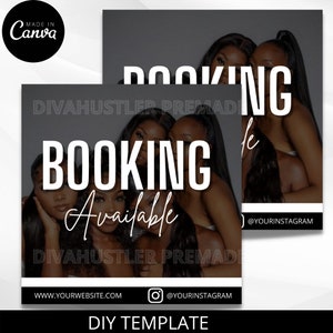 Booking Flyer, Flyer Template, Hair Flyer, Wig Flyer, Lash Flyer, Bundles Flyer, Social Media Flyer, DIY Flyer, Booking Appointment Flyer