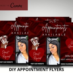 Valentines Sales Flyer, Valentines Appointment Flyer, Make Up Flyer, DIY Flyer, Hair flyer, Beauty , Facebook Flyer, Editable Flyer, Lash
