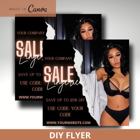 SOCIAL MEDIA FLYER, Sale Flyer, Lingerie Flyer, Flash Sale