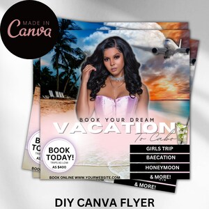 Travel Flyer, Editable Flyer, Editable Travel Flyer, Travel Bookings Flyer, Social Media Flyer, Instagram Flyer, Travel Agent, Vacay Flyer
