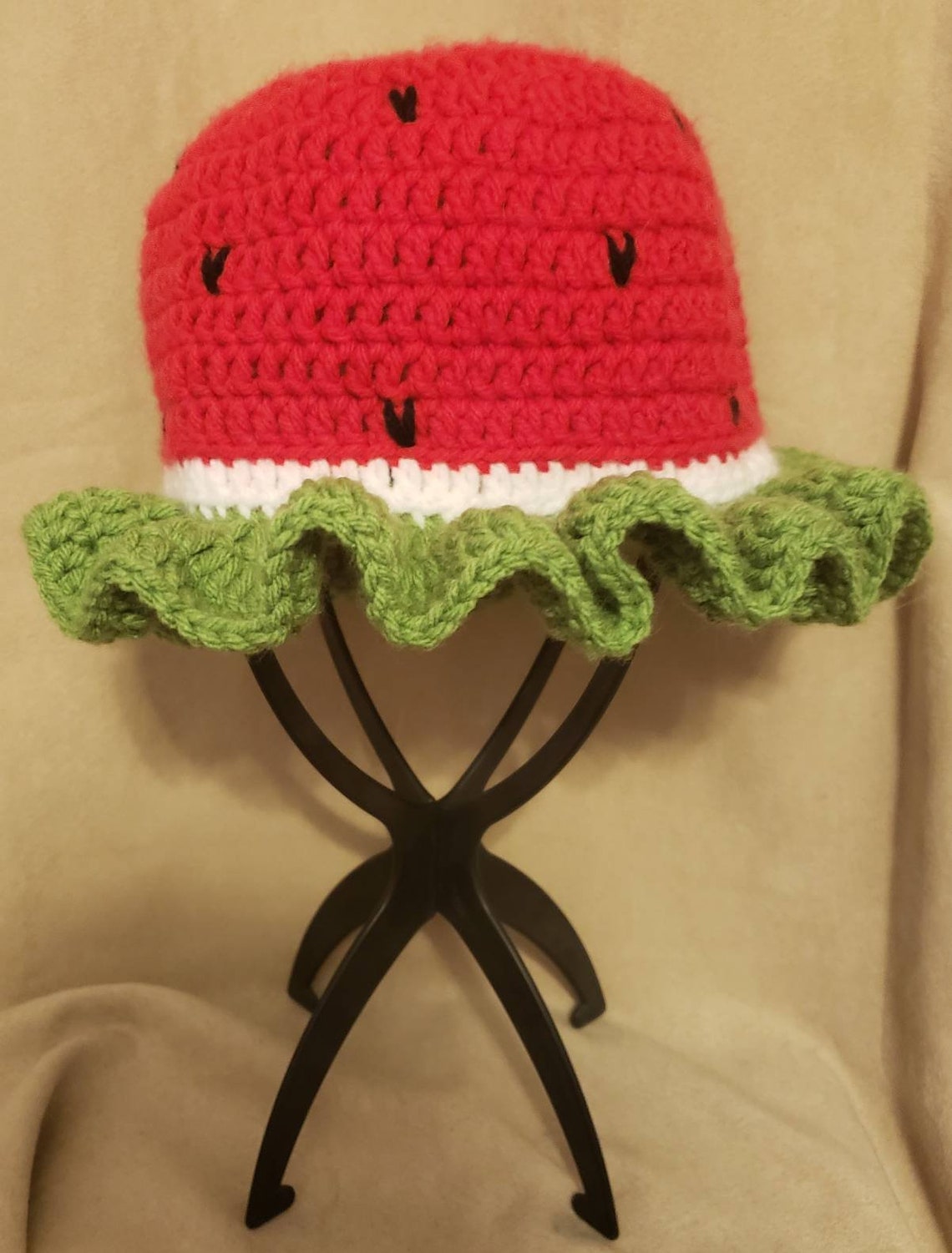 Watermelon Sugar Crochet Bucket Hat Etsy UK