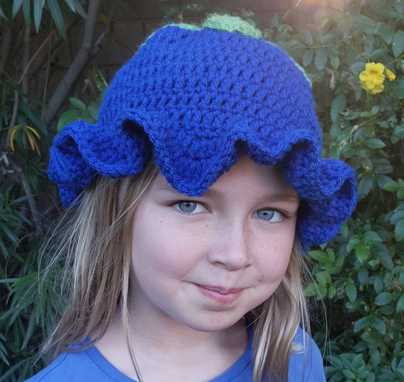 Blueberry Crochet Bucket Hat 