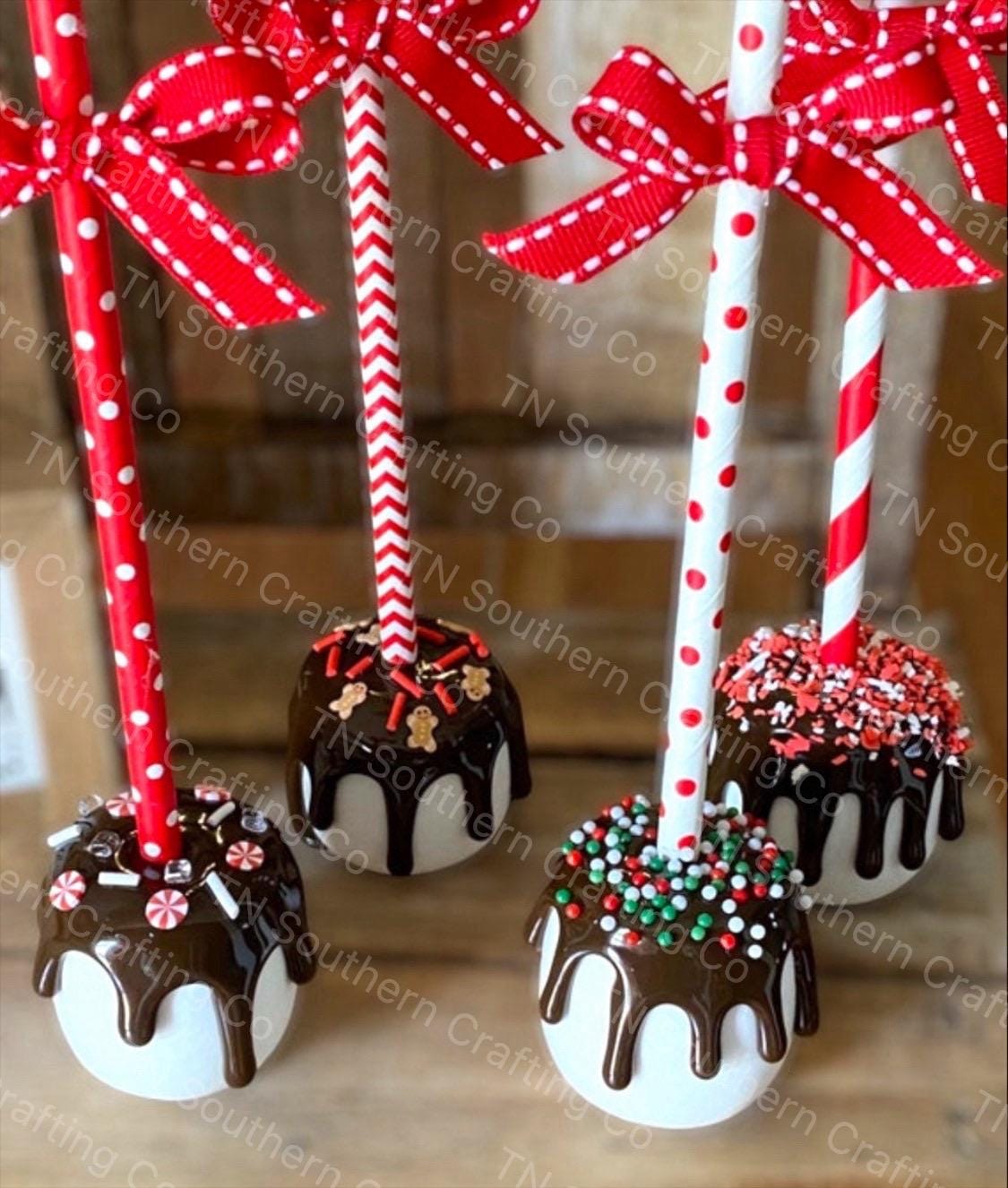 Fake Bake Christmas Cake Pops