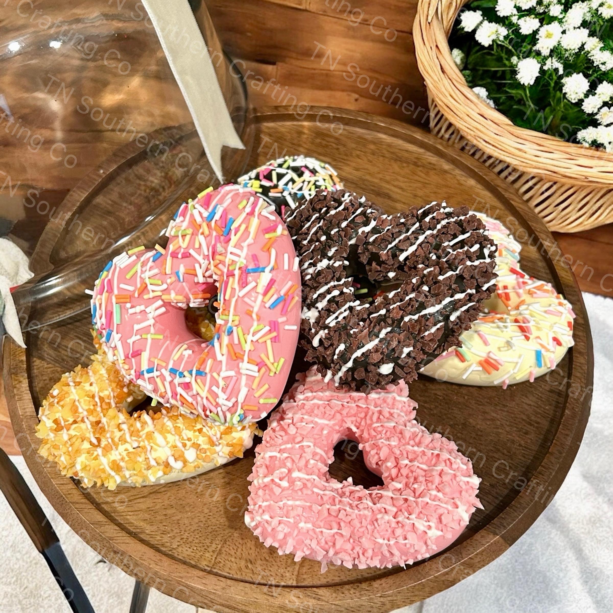 Set of Heart Shaped Doughnuts With Magnets Valentine's Day