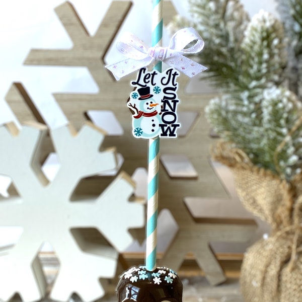 Handmade faux dipped Christmas  holiday marshmallow pops | fake bake | Rae Dunn | tiered trays | snowy|