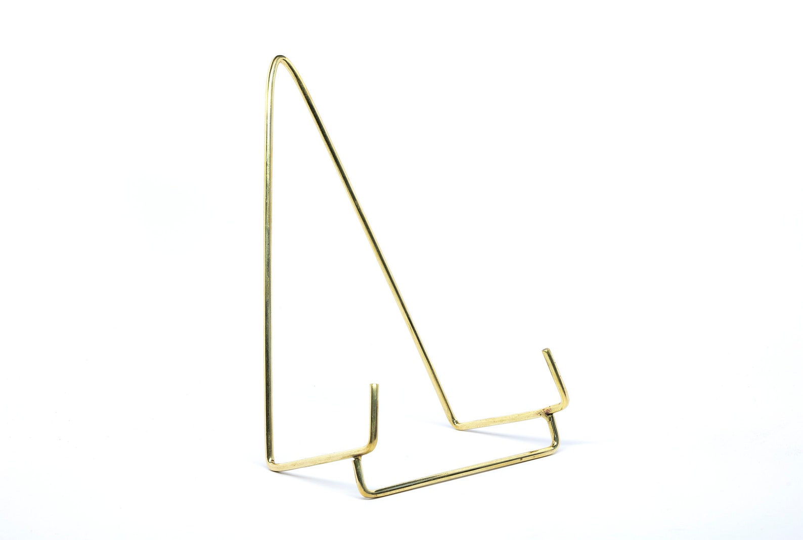 Large Modern Brass Display Stand Gold Crystal Slab Specimen Etsy