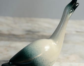 Vintage Howard Pierce Ceramic Goose Figurine, 6"