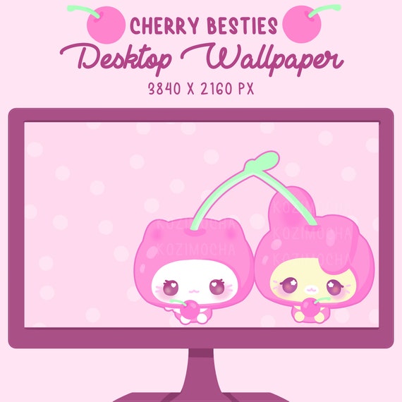 Cute Cherry Cat Desktop Wallpaper Kawaii Desktop Wallpaper - Etsy Cute Cherry Cat Desktop Wallpaper Kawaii Desktop Wallpaper - Etsy