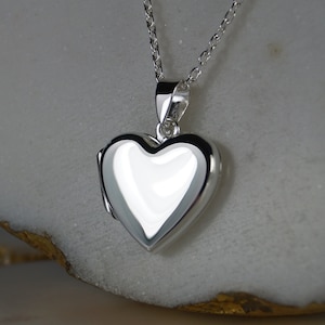 Sterling Silver Heart Locket, Silver Heart Locket Necklace, Picture Locket, Photo Locket, Heart Locket, Sterling Silver Locket.