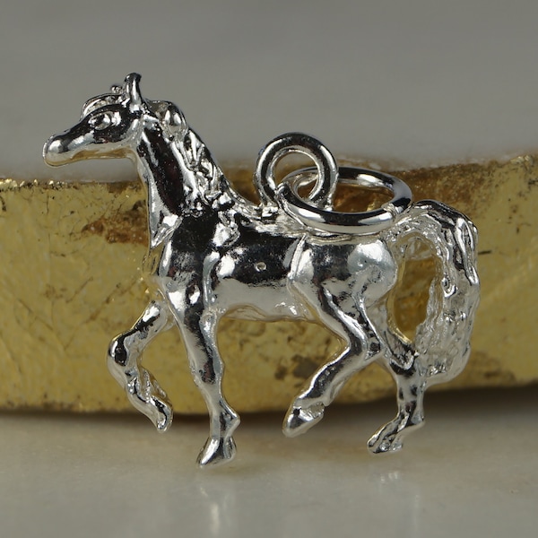 Silver Horse Charm, Sterling Silver Charm, Sterling Silver Horse Charm, Horse Charm.